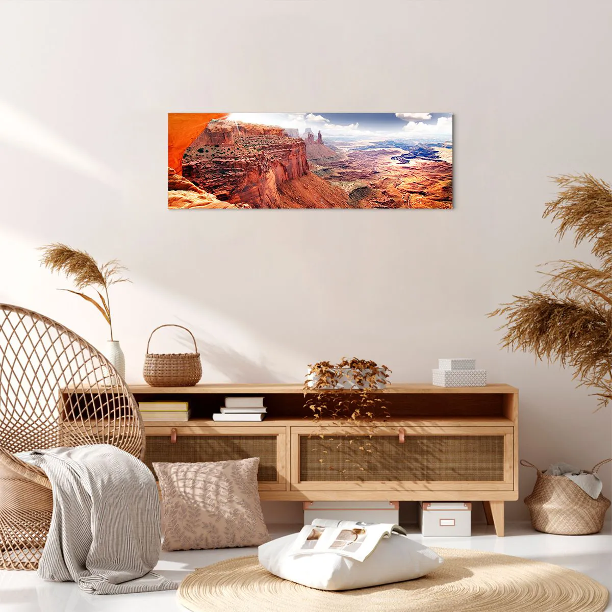 Canvastavla - Bild på duk - Skapat av naturen - 90x30 cm