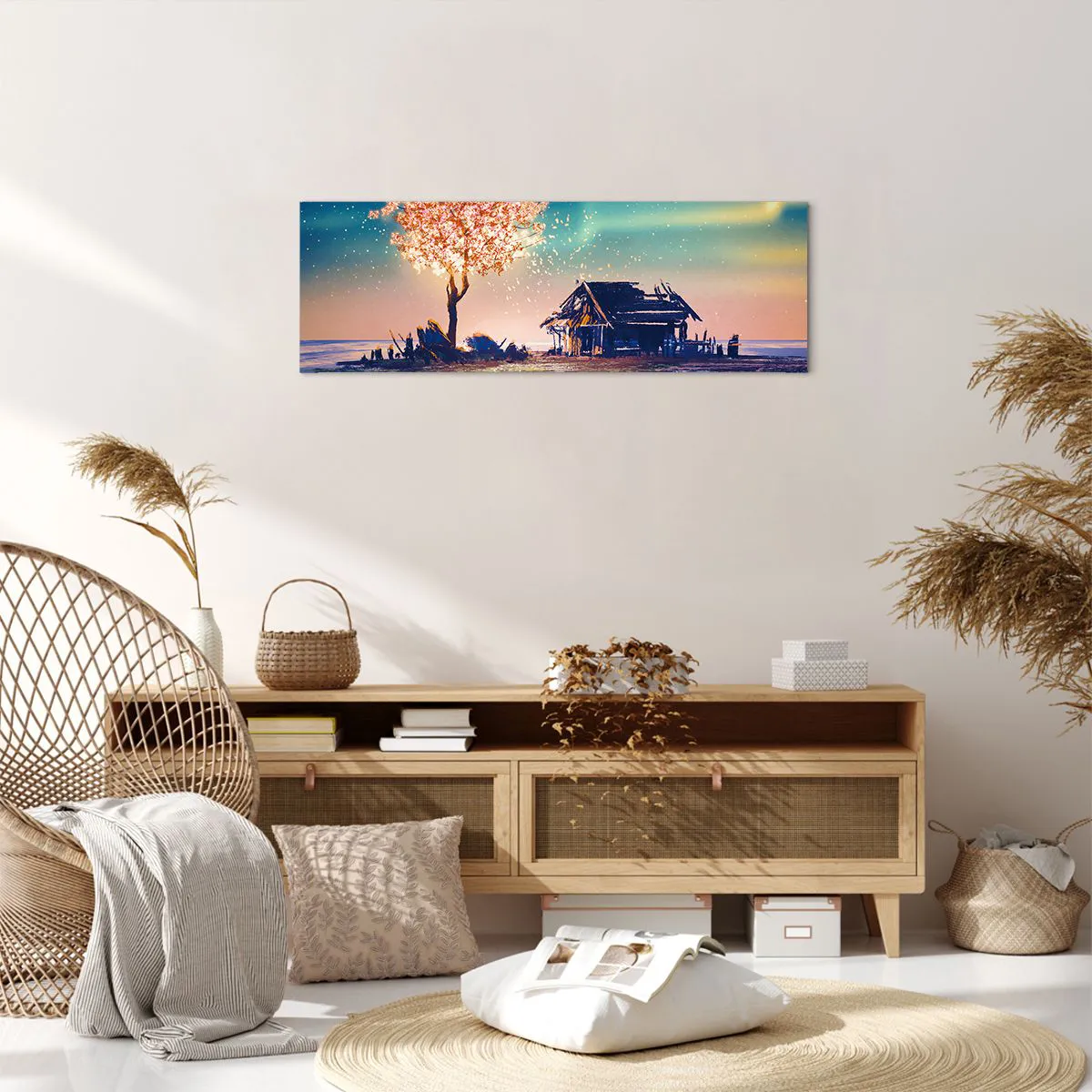 Bild auf Leinwand - Leinwandbild - Die Natur vergeht nicht - 90x30 cm