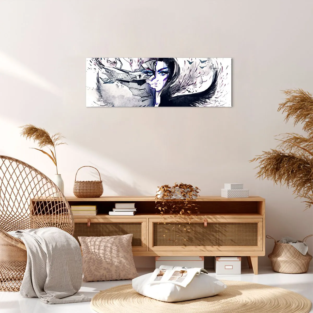 Canvas picture - Demonic and Beautiful - 90x30 cm