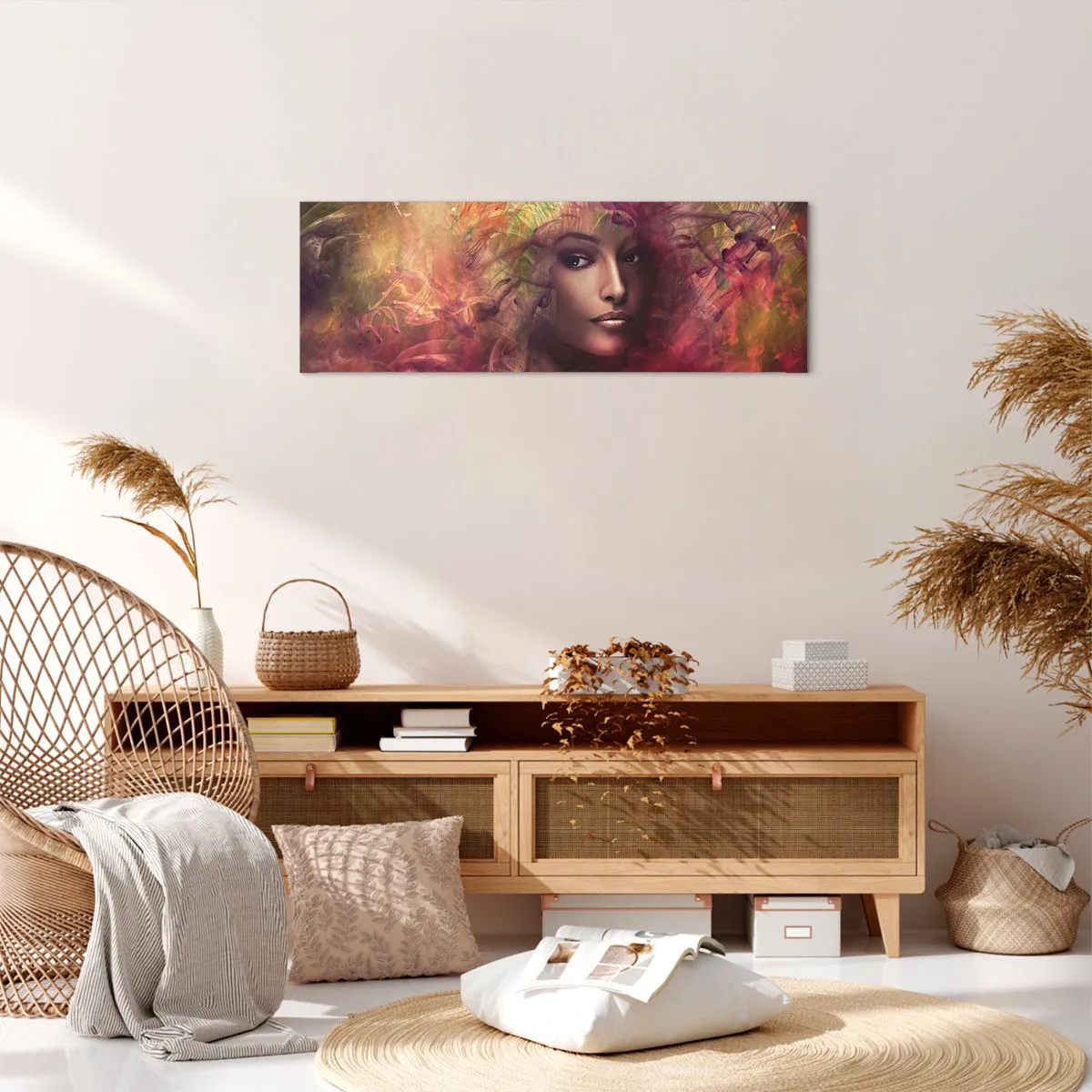 Obraz na płótnie - Tu jestem! - 90x30 cm