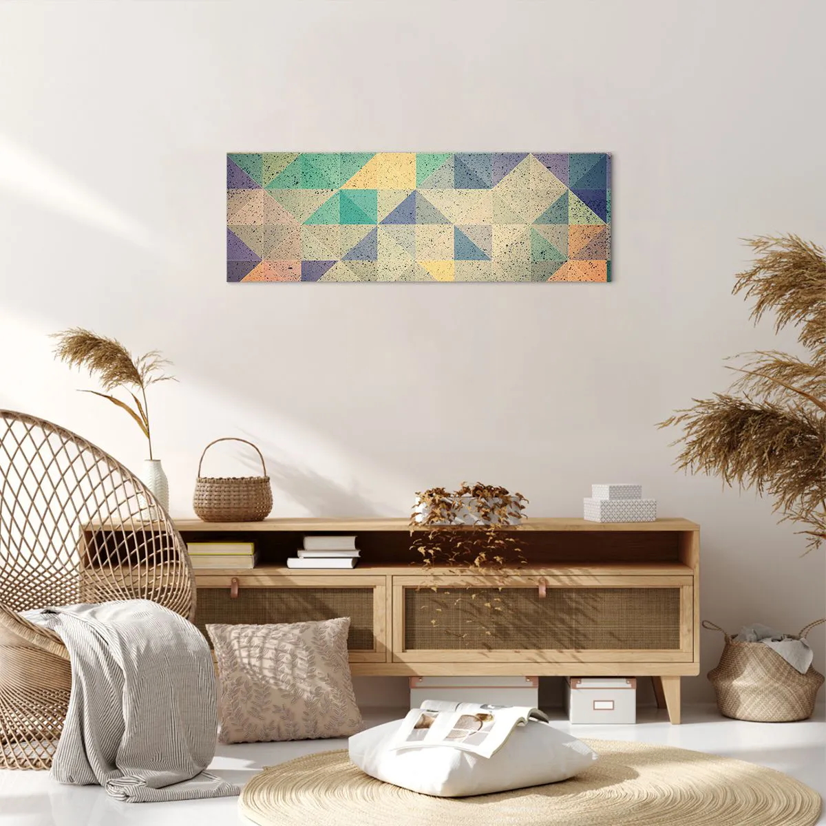 Impression sur toile - Image sur toile - République des triangles - 90x30 cm