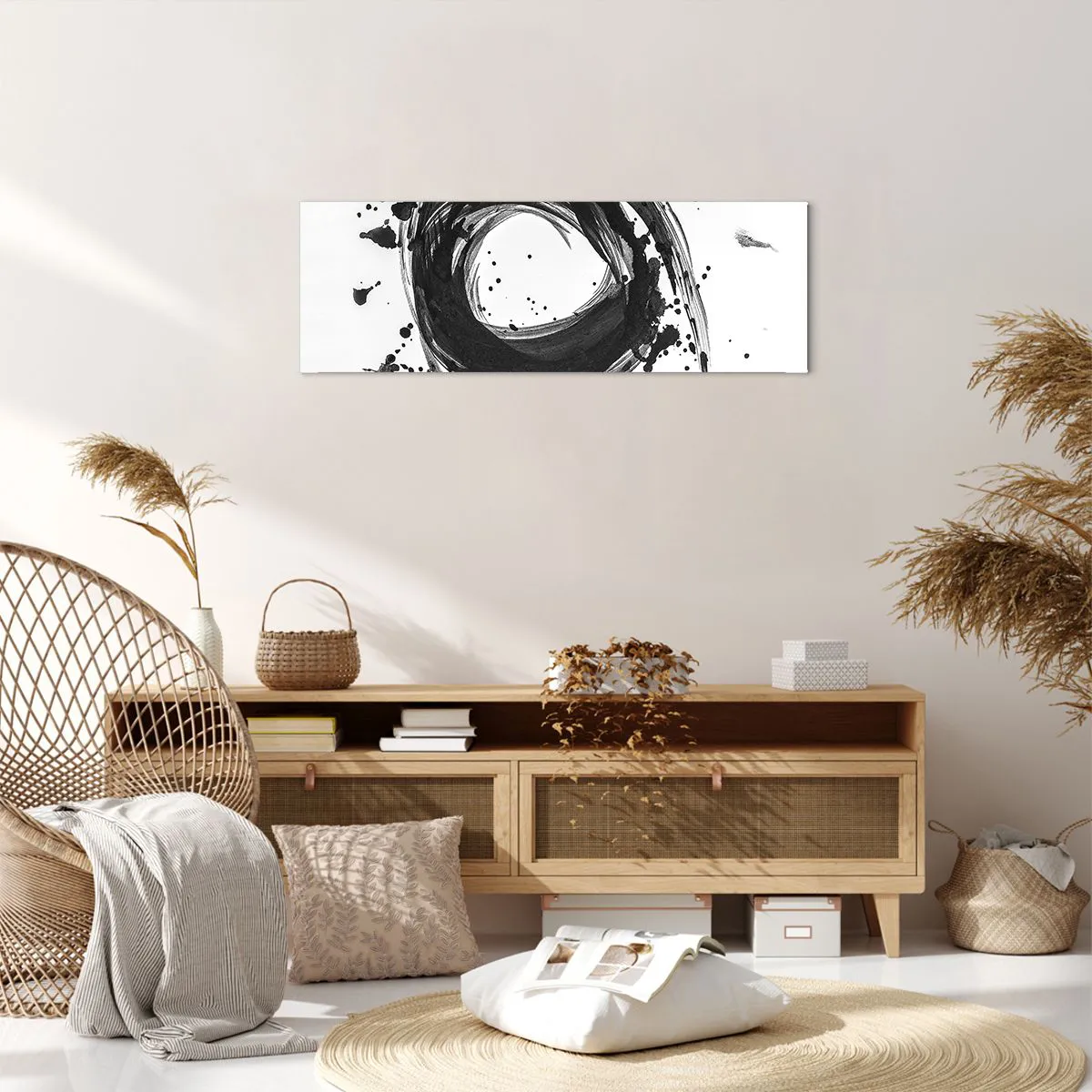 Impression sur toile - Image sur toile - Le tourbillon de la création - 90x30 cm