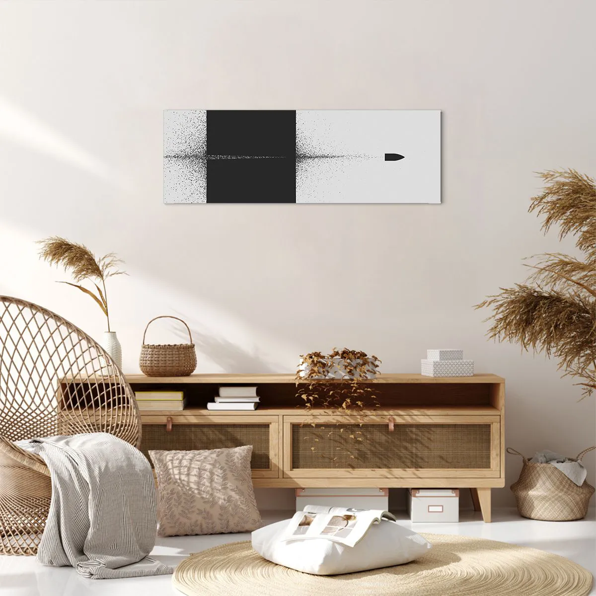 Impression sur toile - Image sur toile - Droit au but - 90x30 cm