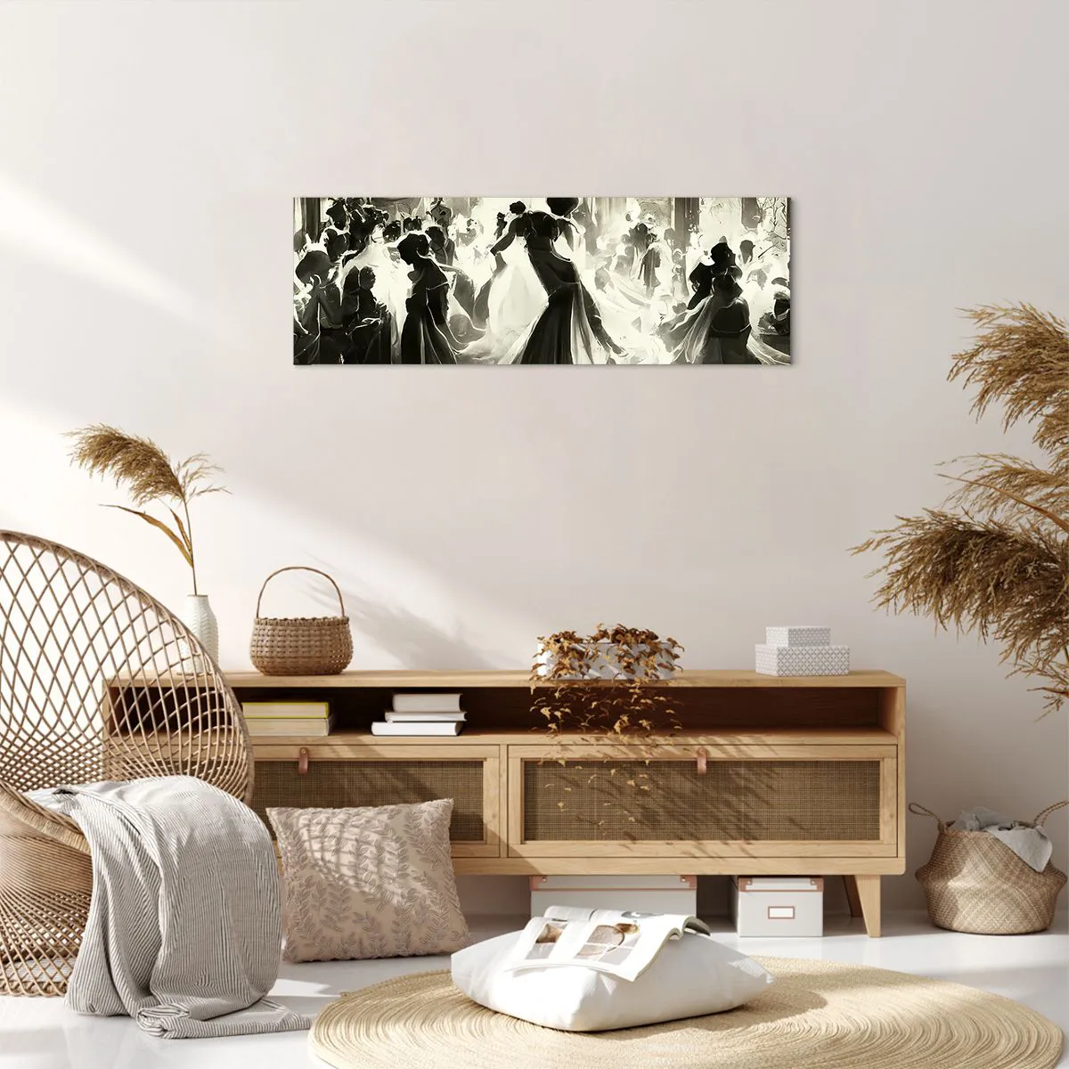 Impression sur toile - Image sur toile - La grande mascarade - 90x30 cm