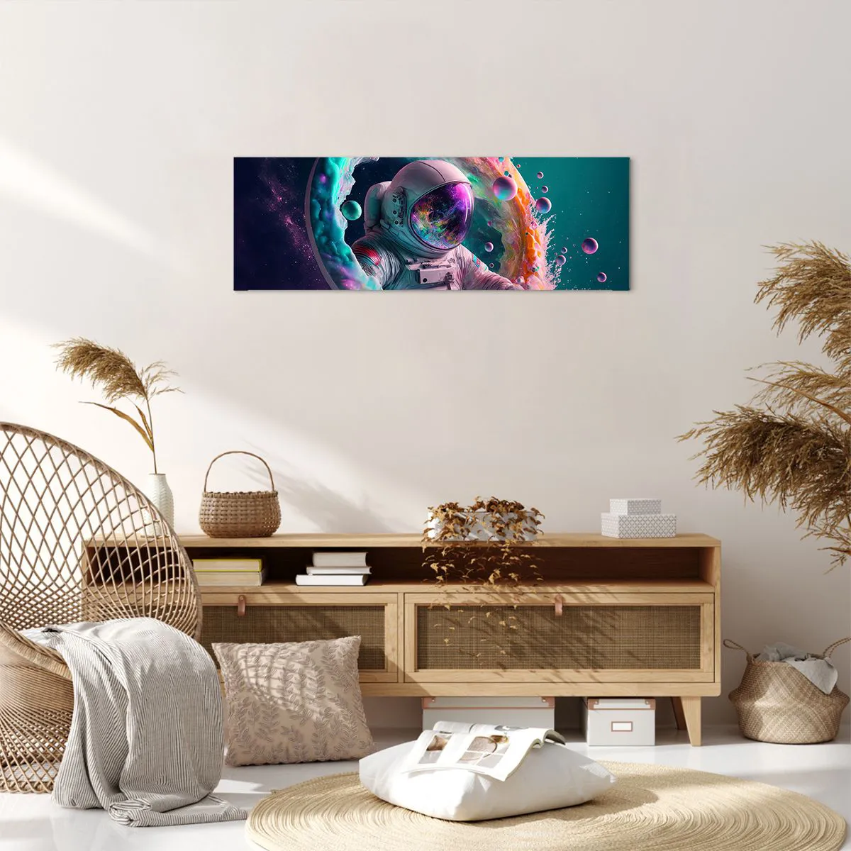 Impression sur toile - Image sur toile - porte des étoiles - 90x30 cm