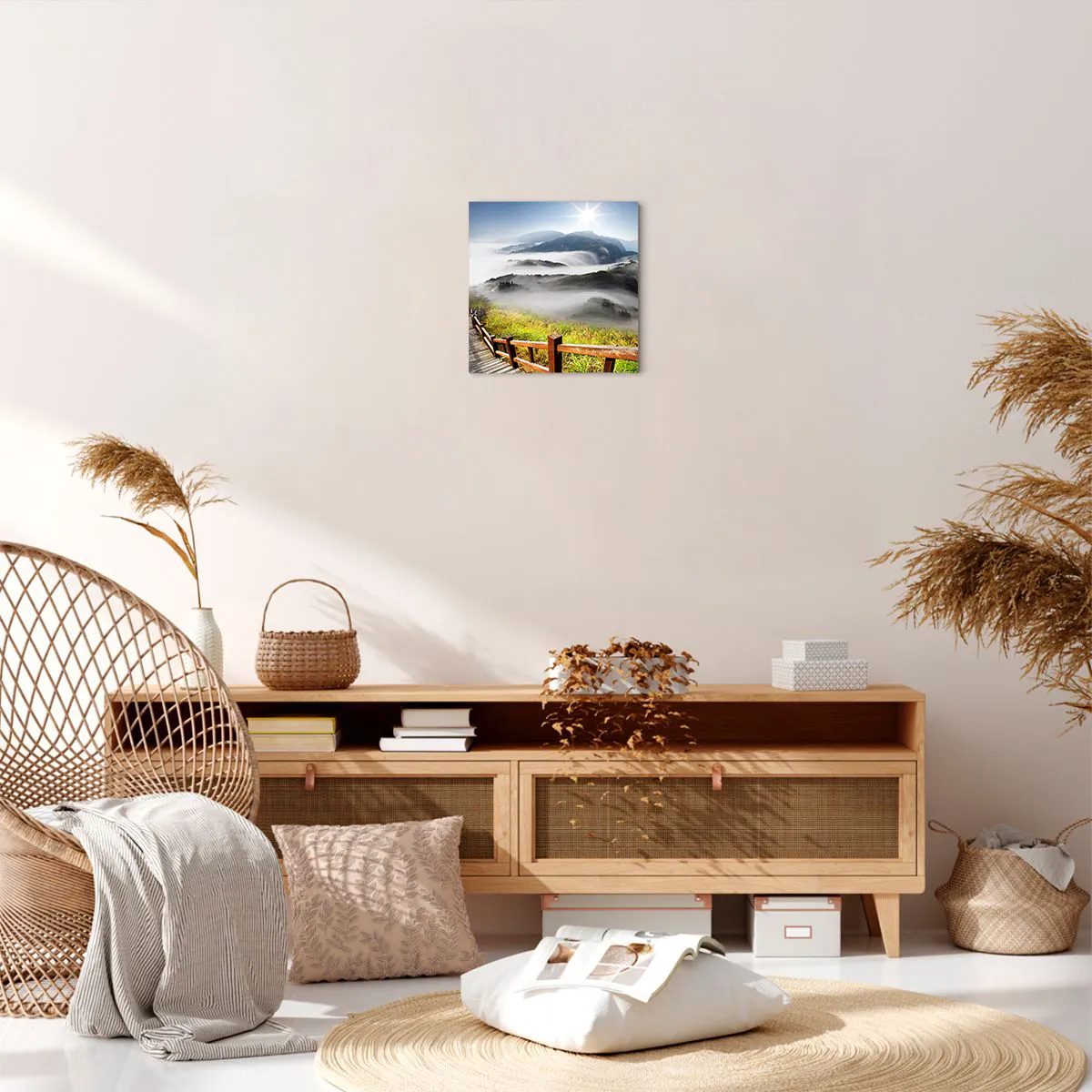 Lærredstryk - Billede på lærred - Vævet mod blænding og tåge - 30x30 cm