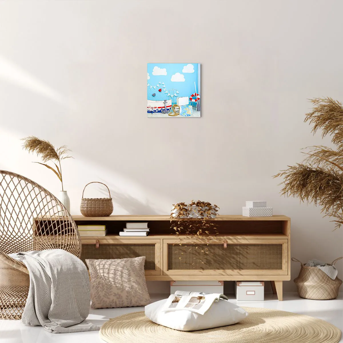 Impression sur toile - Image sur toile - Nostalgie infantile de l'aventure - 30x30 cm
