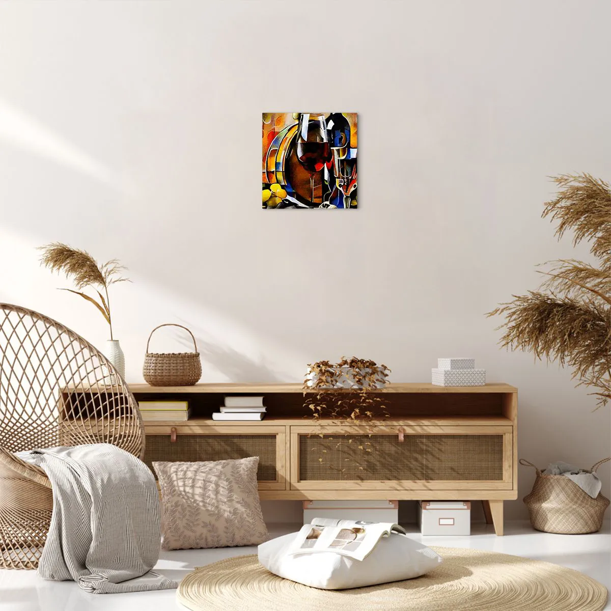 Cuadro sobre lienzo - Impresión de Imagen - Y el mundo se vuelve más colorido - 30x30 cm