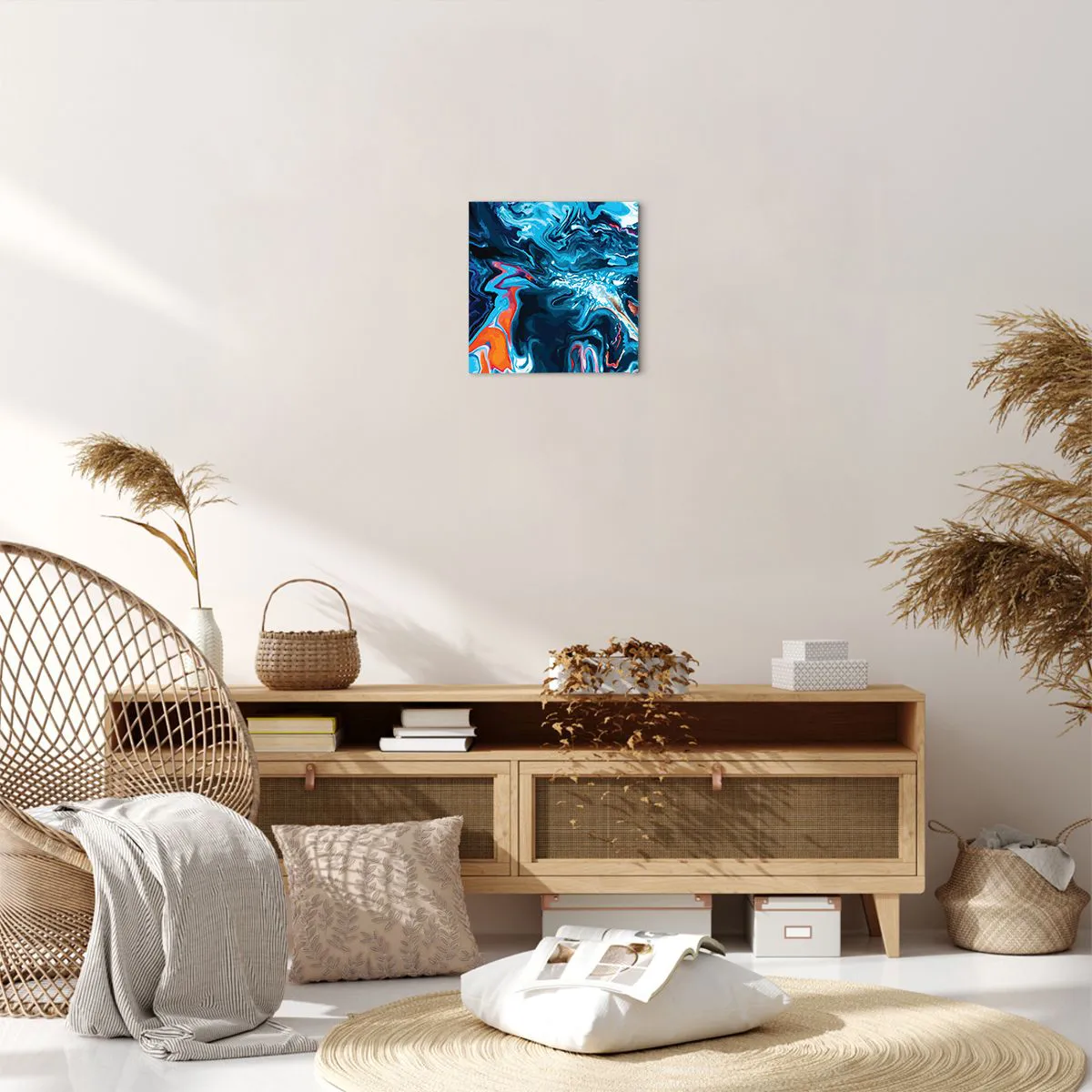 Lærredstryk - Billede på lærred - En rejse ind i himlen - 30x30 cm