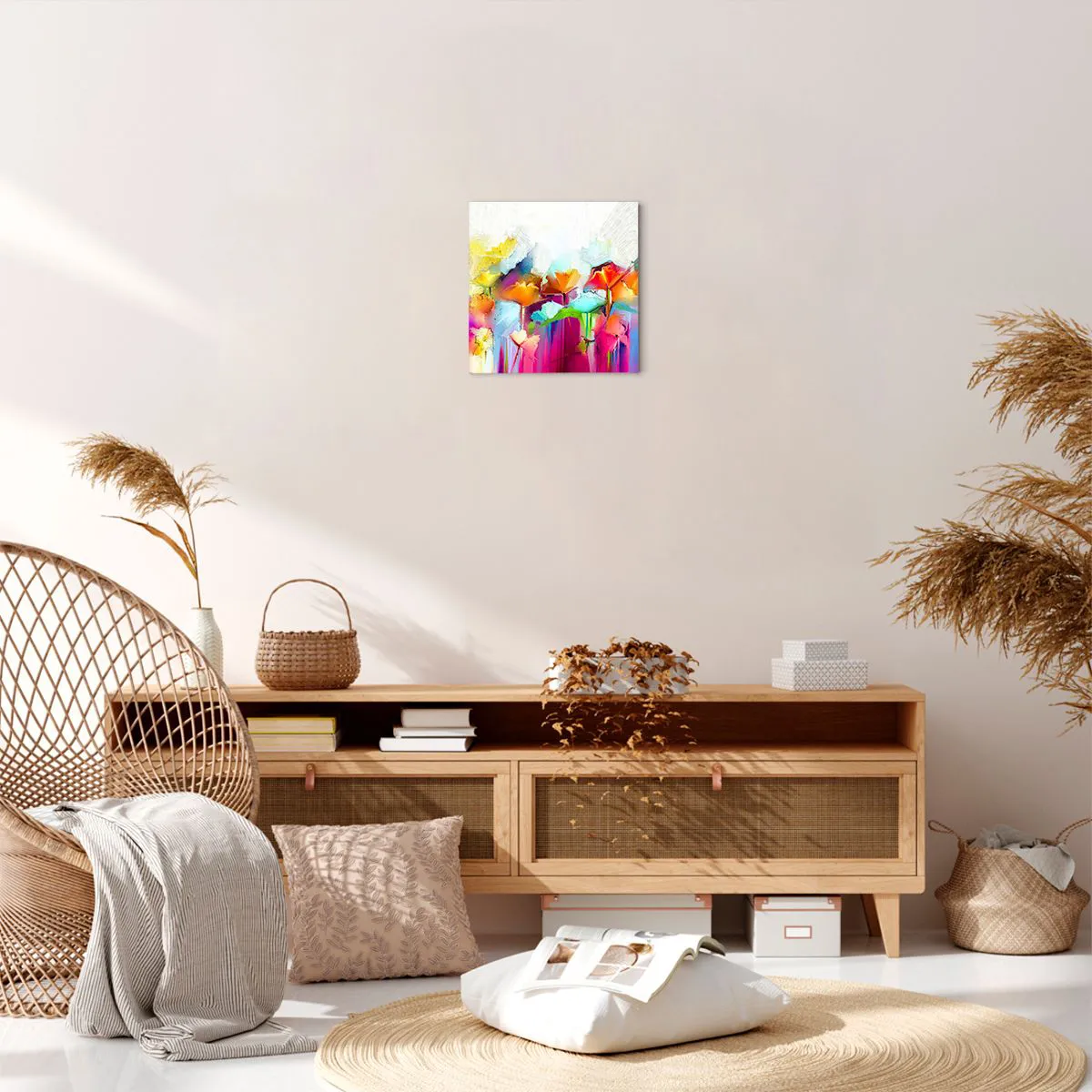 Impression sur toile - Image sur toile - L'arc-en-ciel s'est épanoui - 30x30 cm