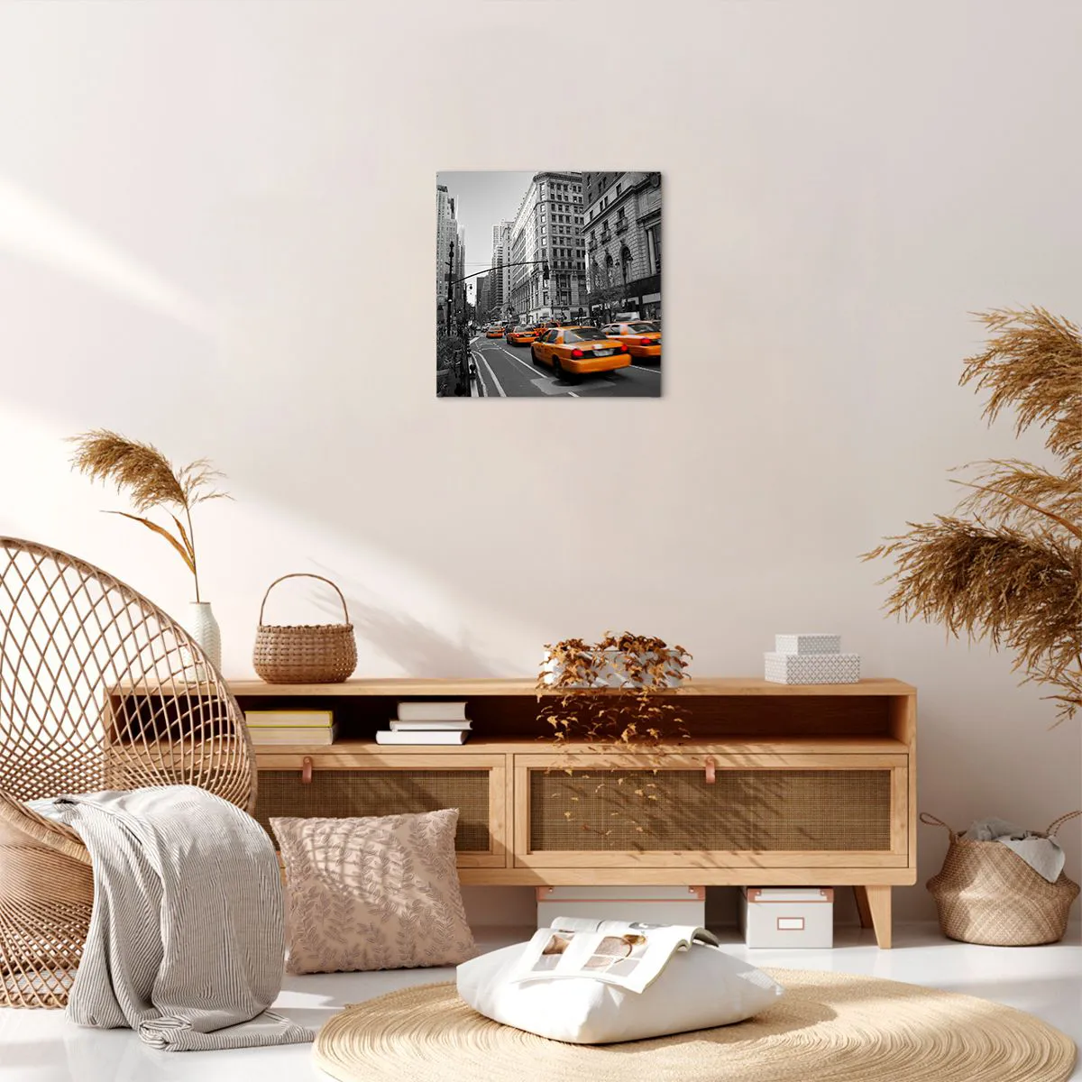 Bild auf Leinwand - Leinwandbild - Sonnen der Großstadt - 40x40 cm