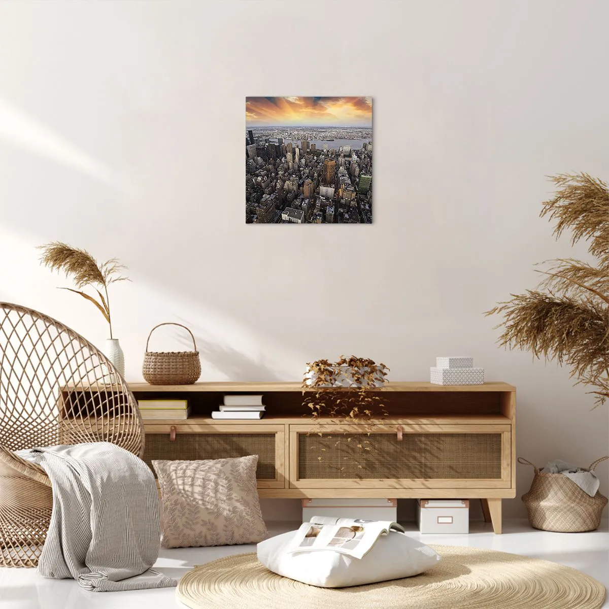 Tablou pe pânză - Inima care bate în timpul nostru - 40x40 cm