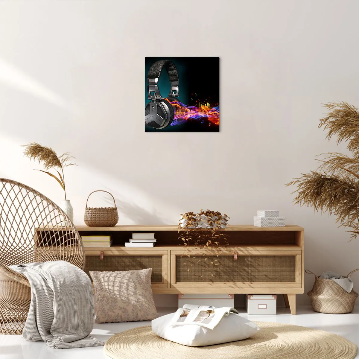 Canvas picture - In the Fire of Music - 40x40 cm