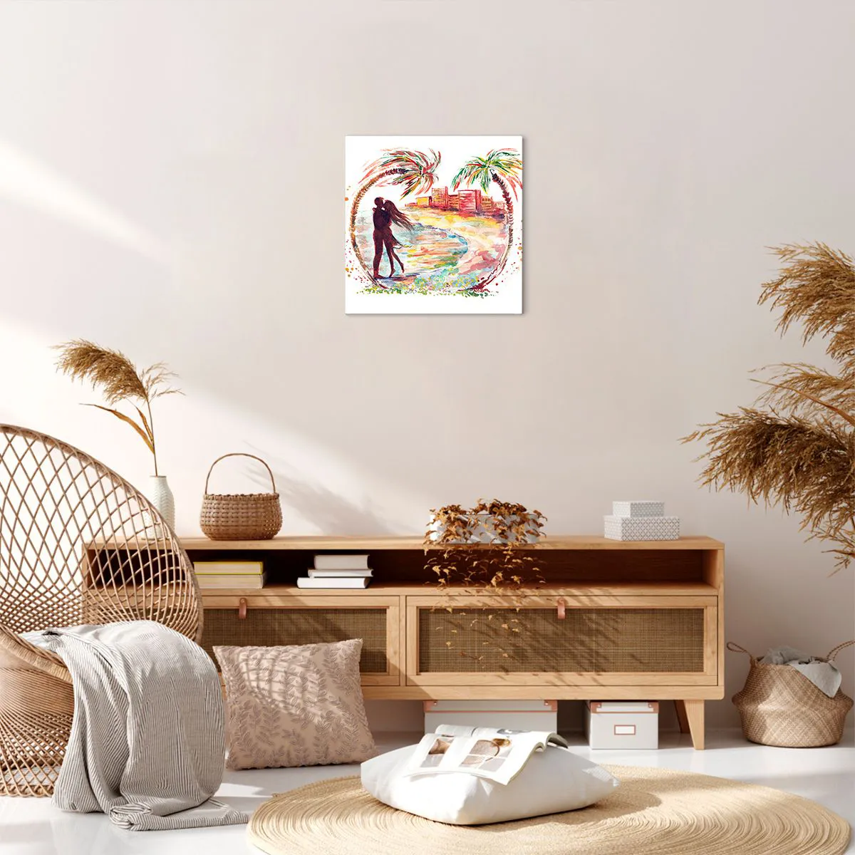 Vászonkép - Romantikus nyaralás - 40x40 cm