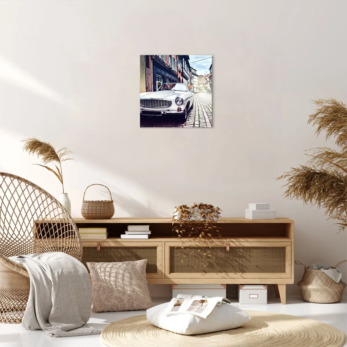 Lærredstryk - Billede på lærred - Fortiden er i dag - 40x40 cm