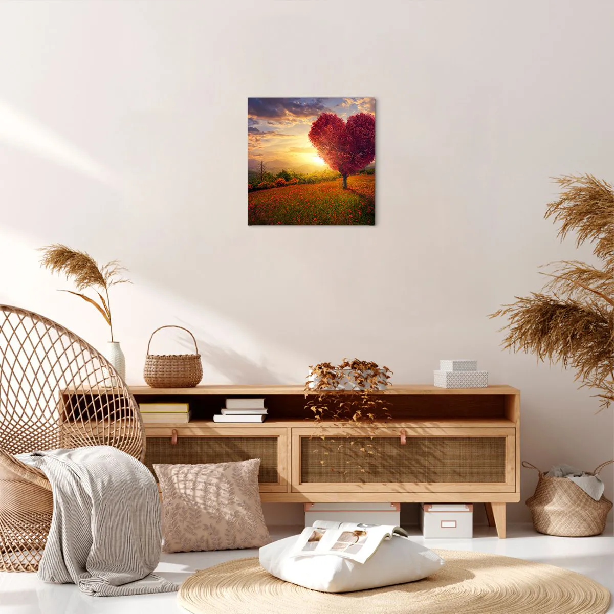 Cuadro sobre lienzo - Impresión de Imagen - Te atrapa el corazón - 40x40 cm