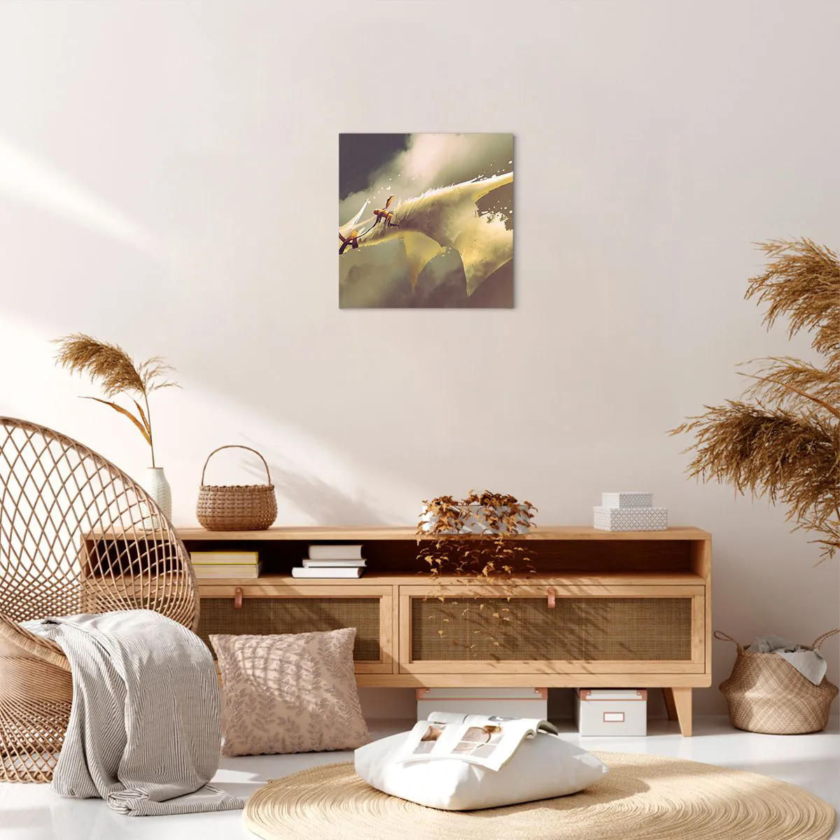 Canvas picture - To the Rescue of the World - 40x40 cm