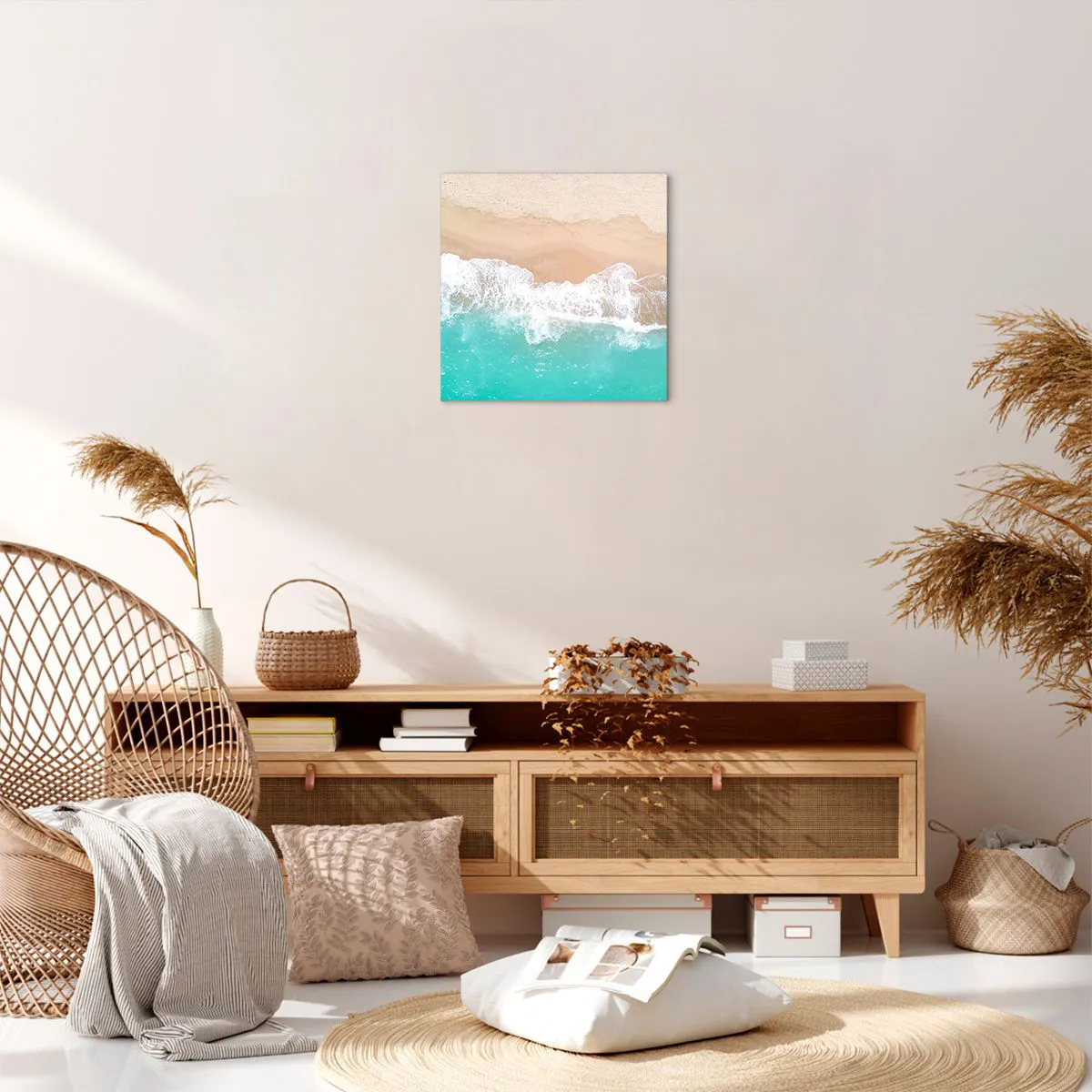 Quadro su tela - Stampe su Tela - Un tocco carezzevole - 40x40 cm