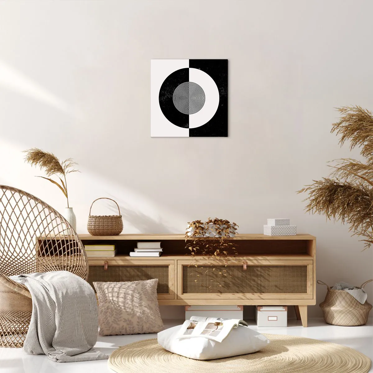 Quadro su tela - Stampe su Tela - Armonia in bianco e nero - 40x40 cm