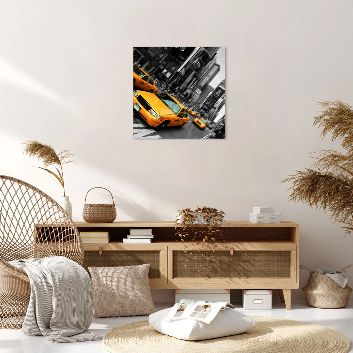 Obraz na płótnie - Nowojorskie krople słońca - 50x50 cm