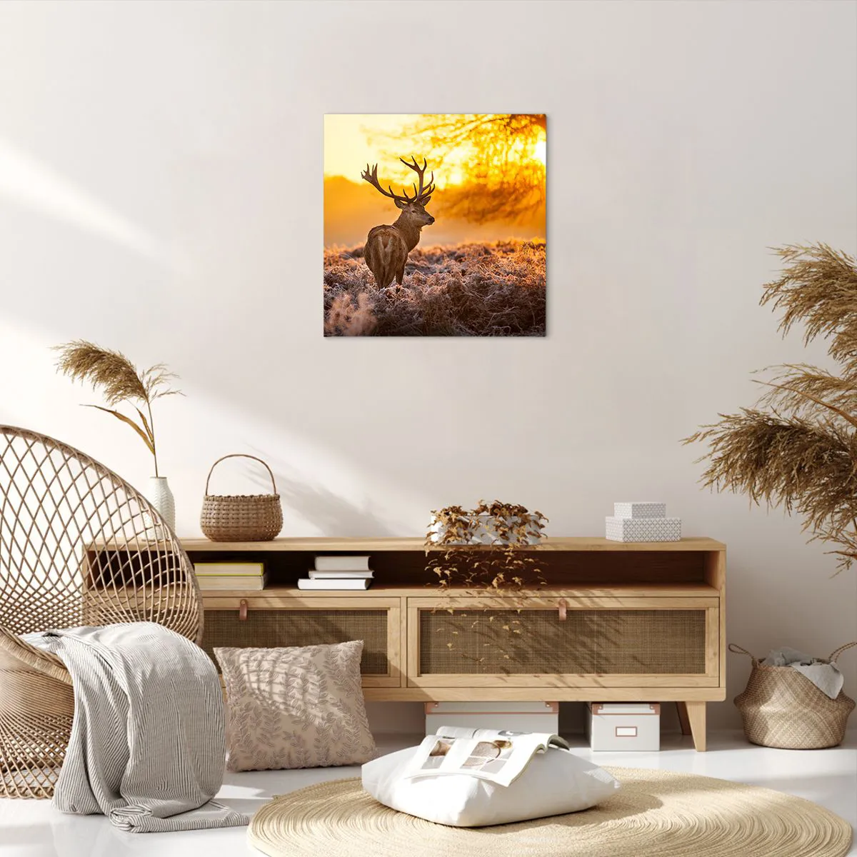 Obraz na płótnie - Król jesiennego lasu - 50x50 cm