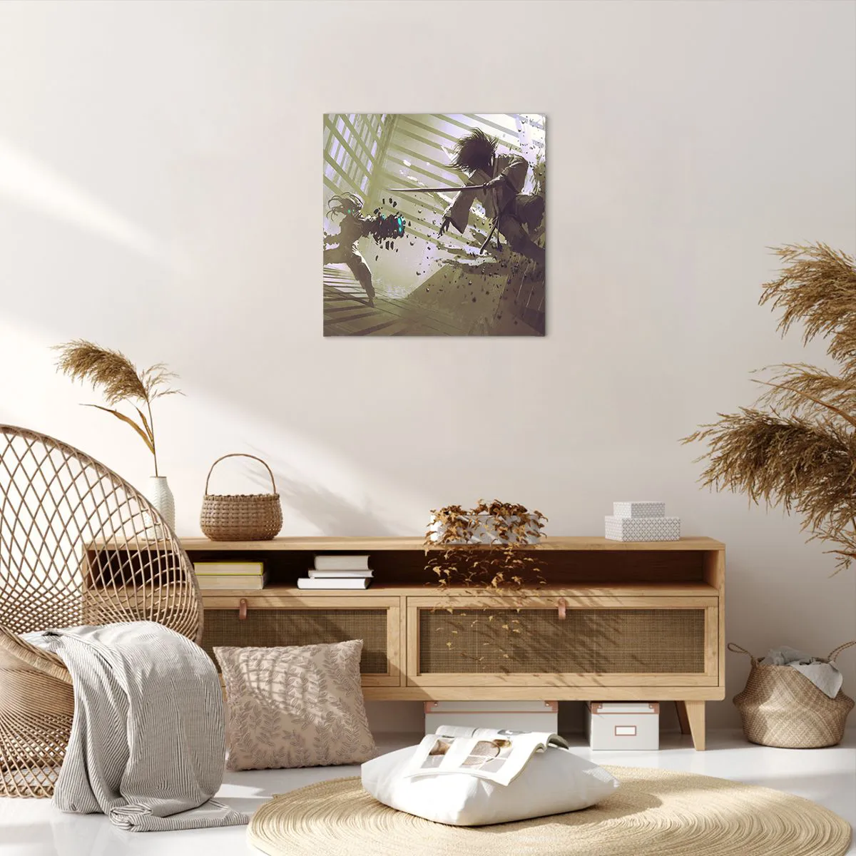 Obraz na płótnie - I ty możesz być samurajem - 50x50 cm