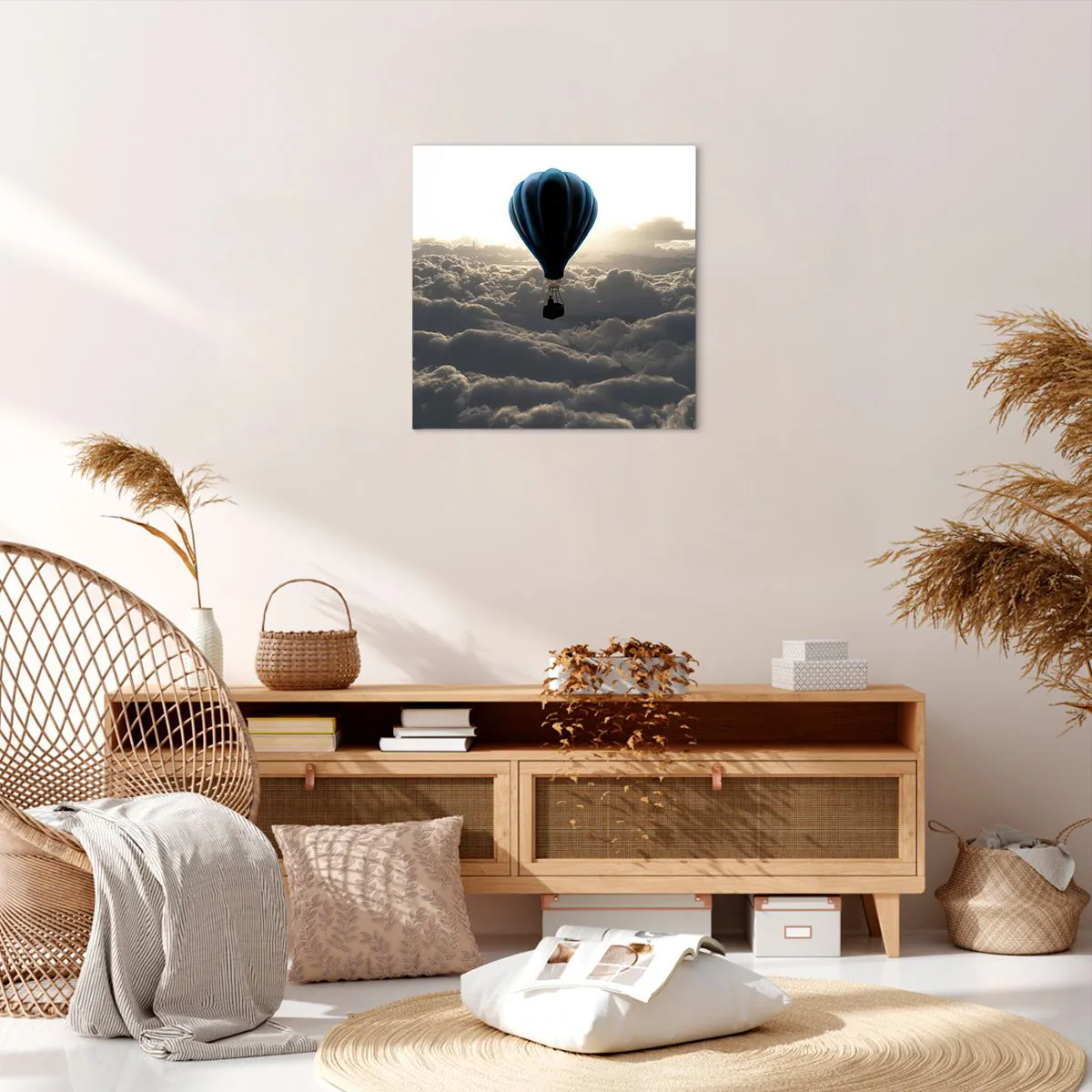 Quadro su tela - Stampe su Tela - Viaggiatore sopra le nuvole - 50x50 cm