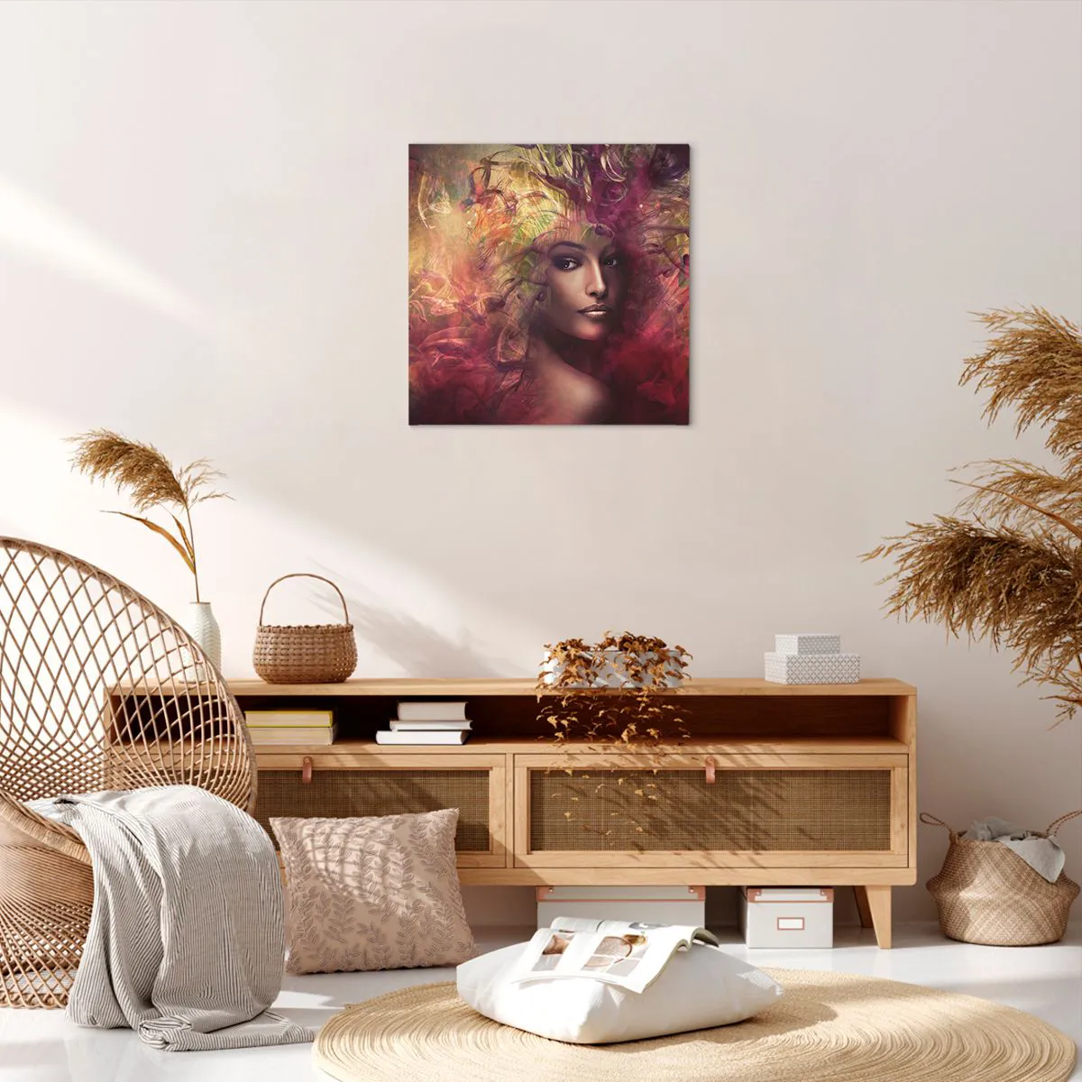 Obraz na płótnie - Tu jestem! - 50x50 cm