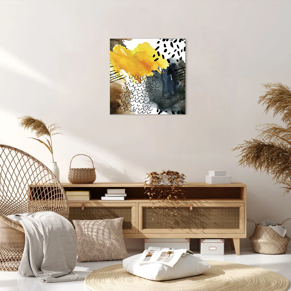 Canvas picture - Meeting of Elements - 50x50 cm