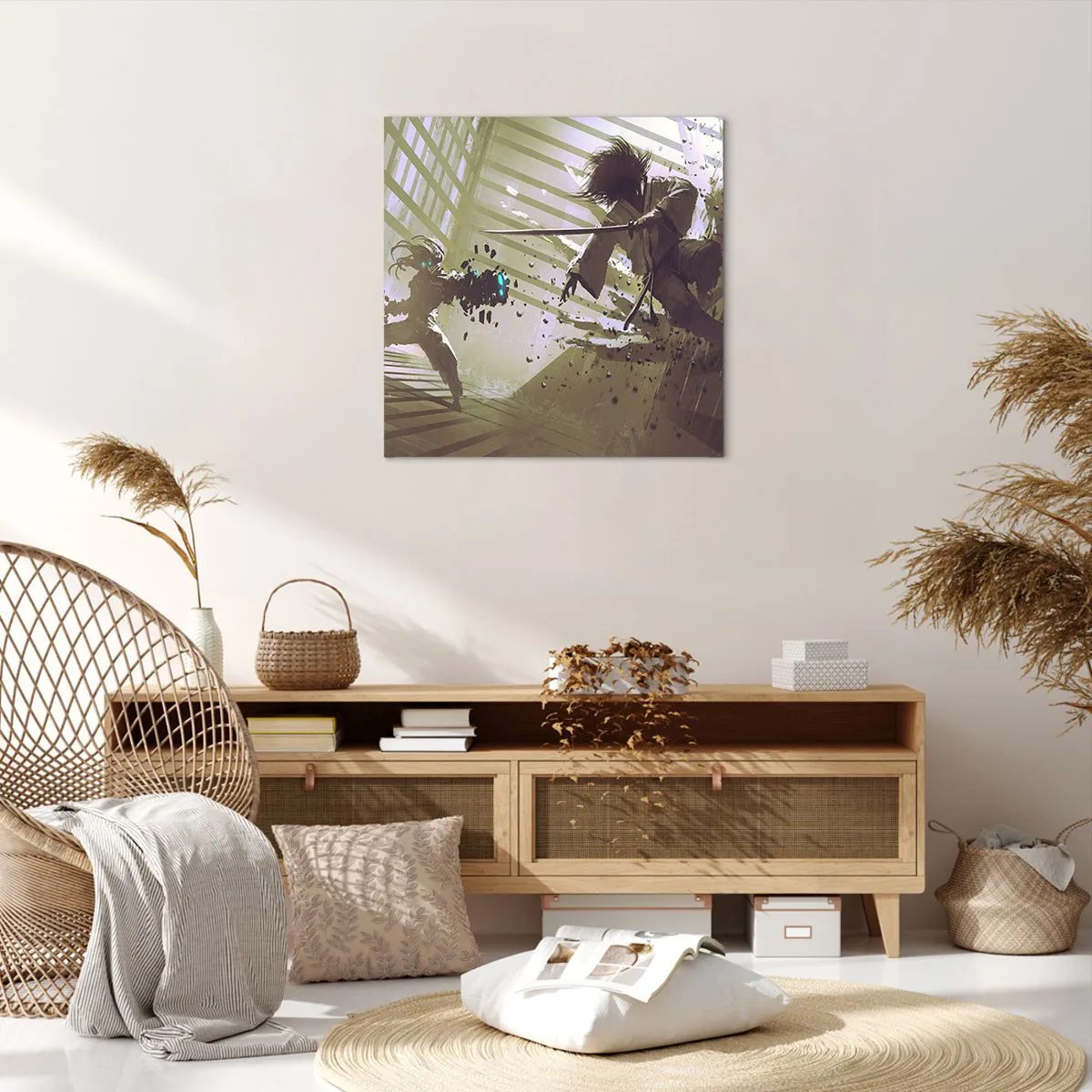 Obraz na płótnie - I ty możesz być samurajem - 60x60 cm