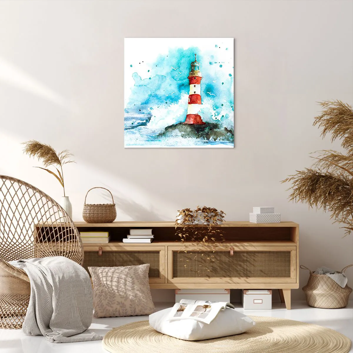 Quadro su tela - Stampe su Tela - L'unità dei quattro elementi - 60x60 cm