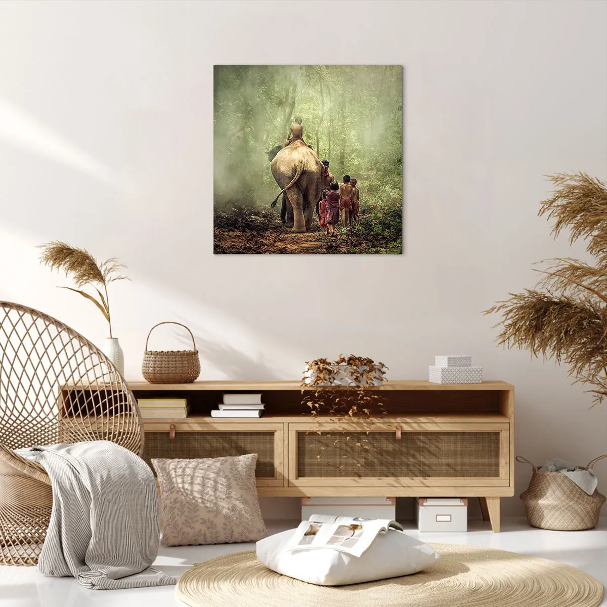 Bild auf Leinwand - Leinwandbild - Neues Dschungelbuch - 60x60 cm