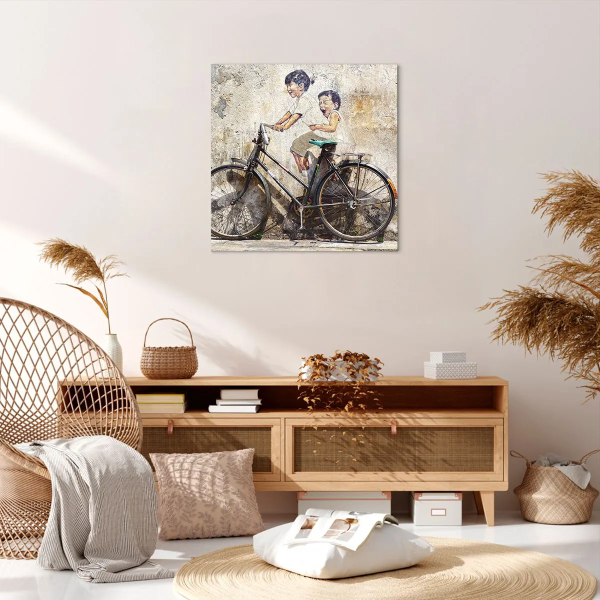 Cuadro sobre lienzo - Impresión de Imagen - ¿Verdadero o falso? - 60x60 cm