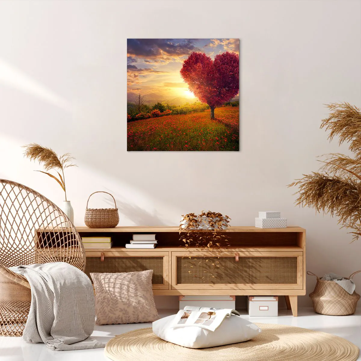 Cuadro sobre lienzo - Impresión de Imagen - Te atrapa el corazón - 60x60 cm