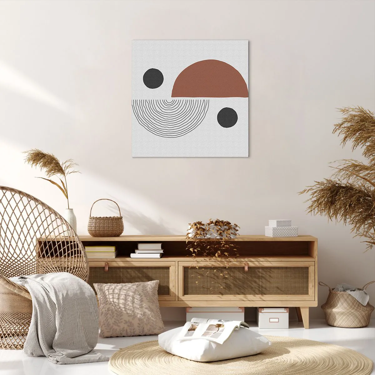 Bild auf Leinwand - Leinwandbild - Perfektion des Rades - 60x60 cm