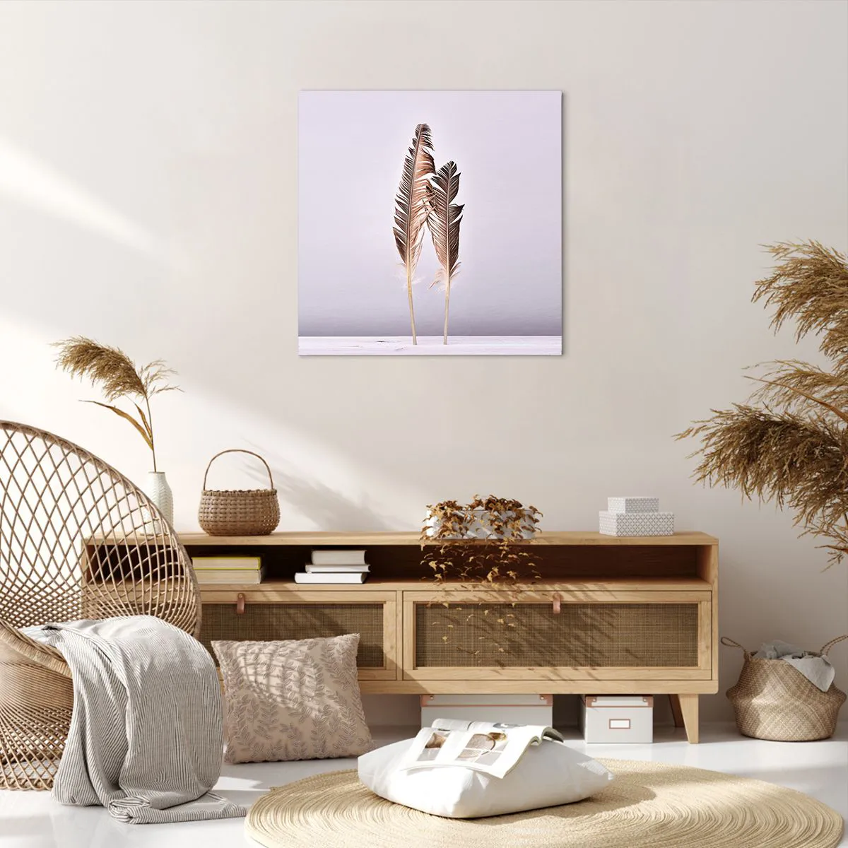 Lærredstryk - Billede på lærred - Mod intetheden - 60x60 cm