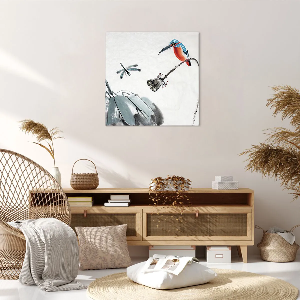 Schilderen op canvas - Het leven van de weide - 60x60 cm