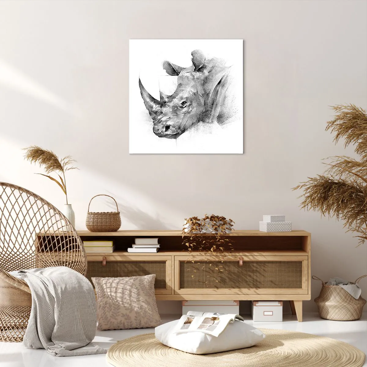 Obraz na płótnie - Afrykański portret - 60x60 cm