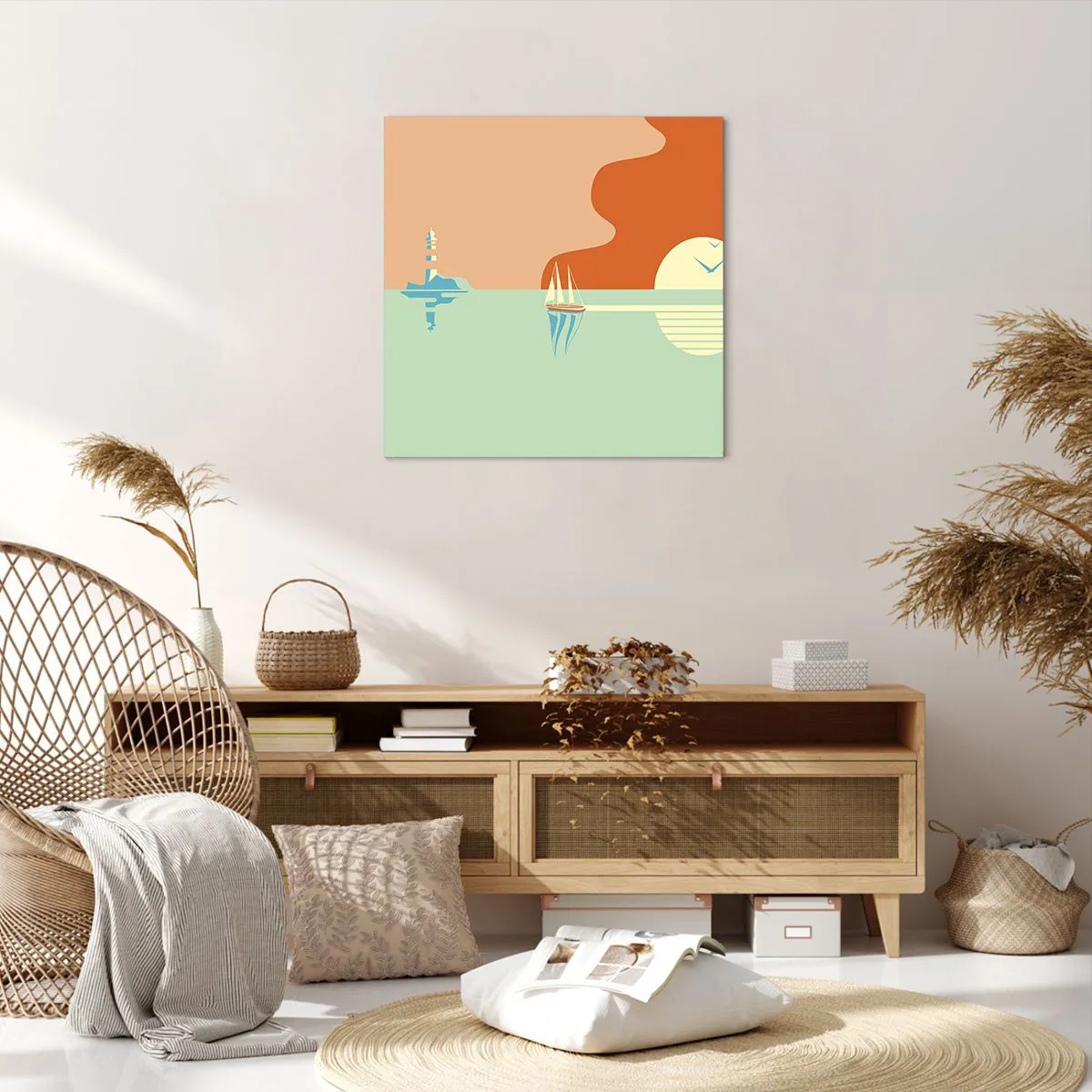 Bild auf Leinwand - Leinwandbild - Die perfekte Meereslandschaft - 60x60 cm