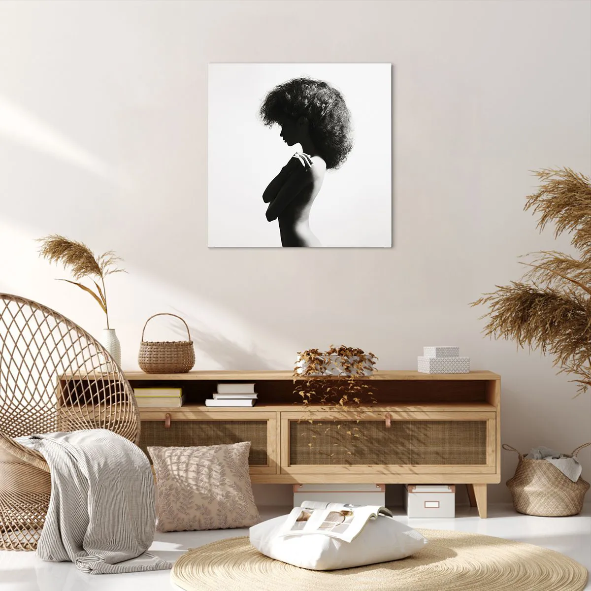 Impression sur toile - Image sur toile - Comme une fleur au bout d'une fine tige - 60x60 cm