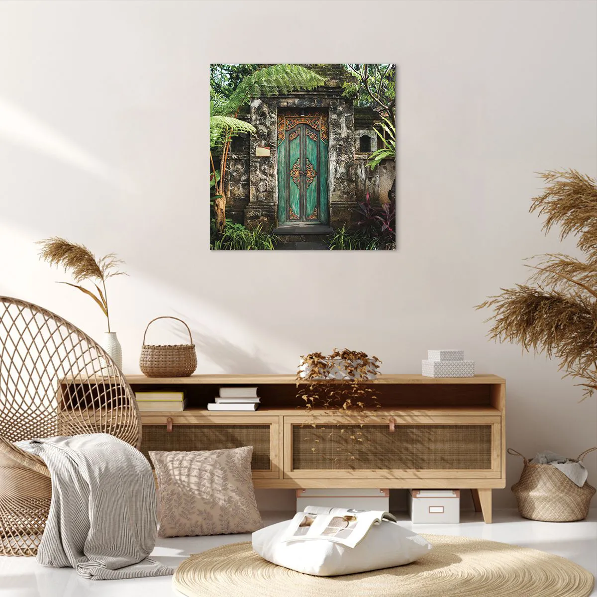 Quadro su tela - Stampe su Tela - Le porte verso un mondo esotico - 60x60 cm