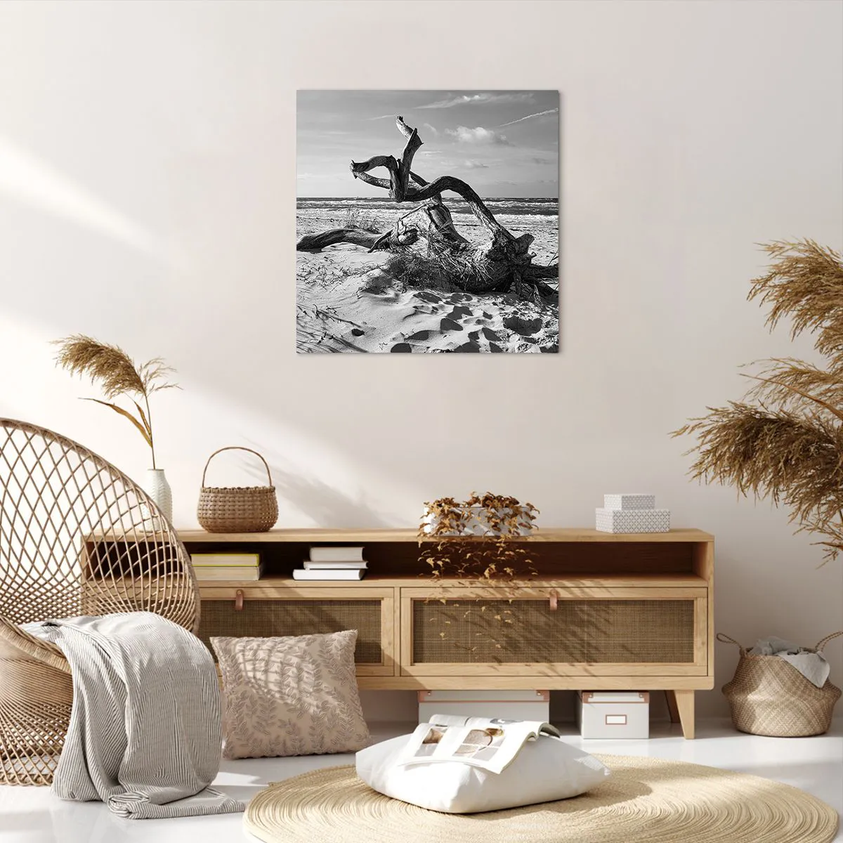 Cuadro sobre lienzo - Impresión de Imagen - Escultura marina - 60x60 cm