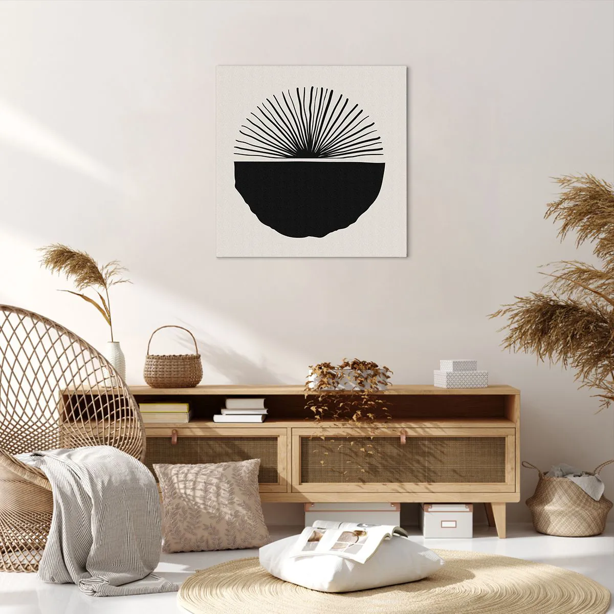 Lærredstryk - Billede på lærred - En vifte af muligheder - 60x60 cm