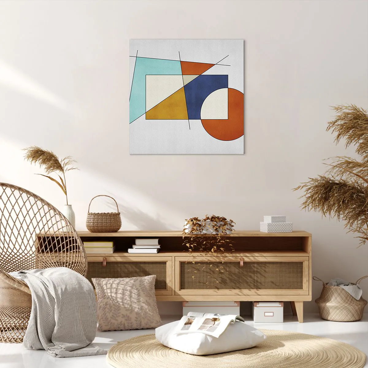 Impression sur toile - Image sur toile - Abstraction : plaisir moderniste - 60x60 cm