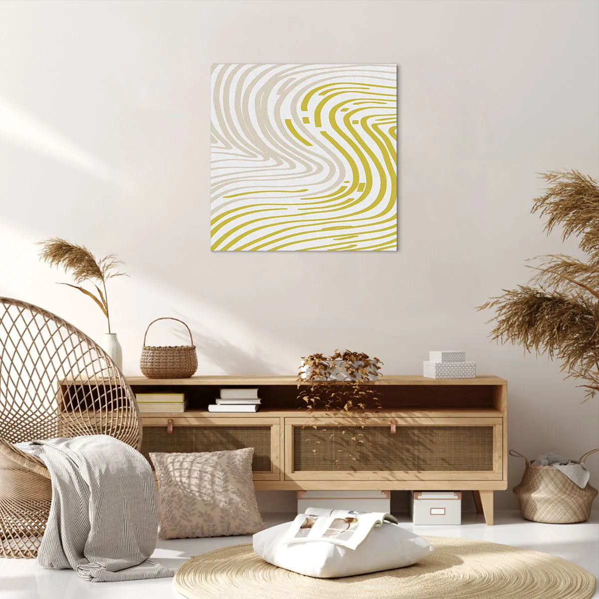 Schilderen op canvas - Een compositie met een zachte buiging - 60x60 cm