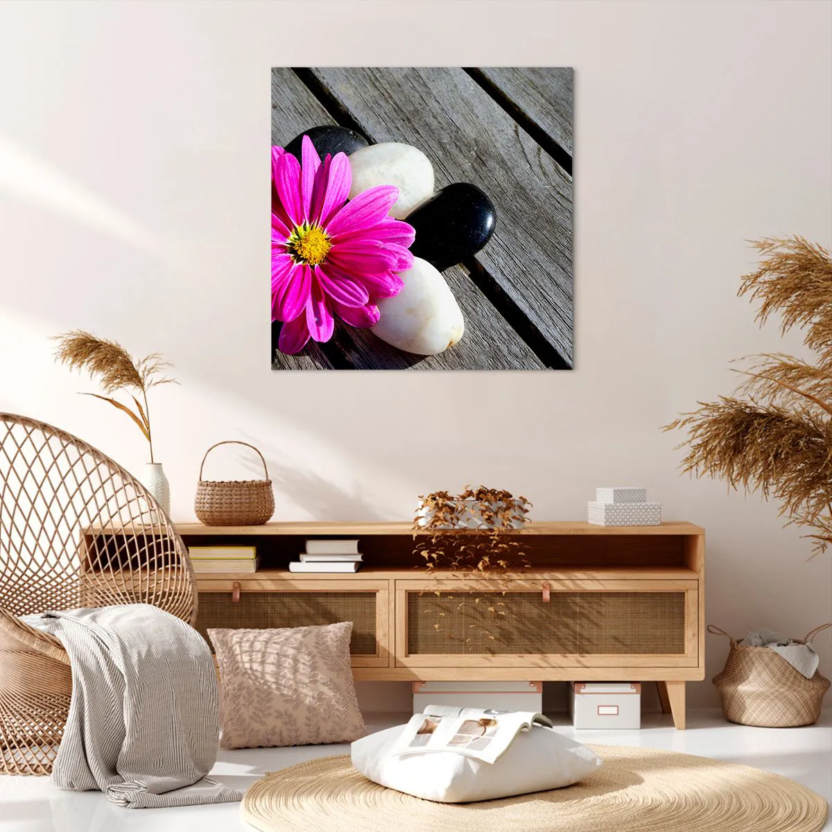 Canvas picture - Rest on a Pier - 70x70 cm