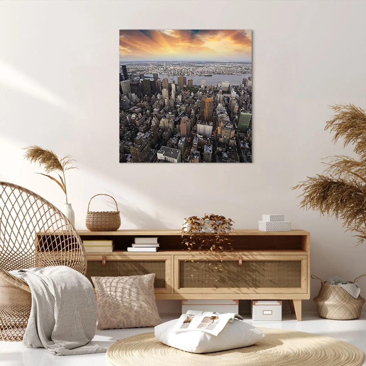 Quadro su tela - Stampe su Tela - Il cuore pulsante dei nostri tempi - 70x70 cm