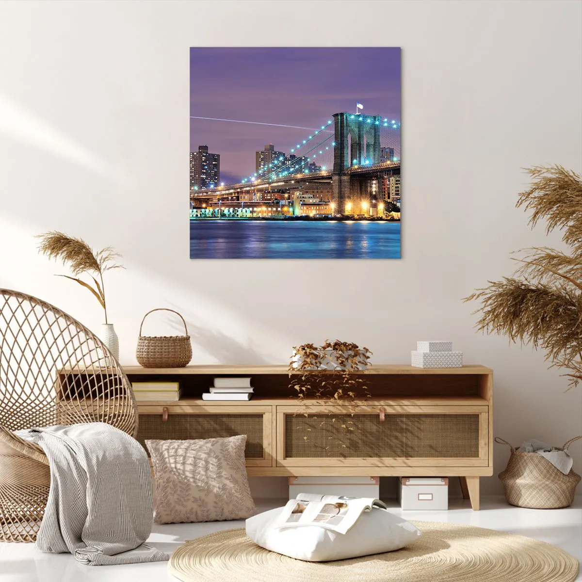 Obraz na płótnie - Od wielu lat Brookliński Most - 70x70 cm