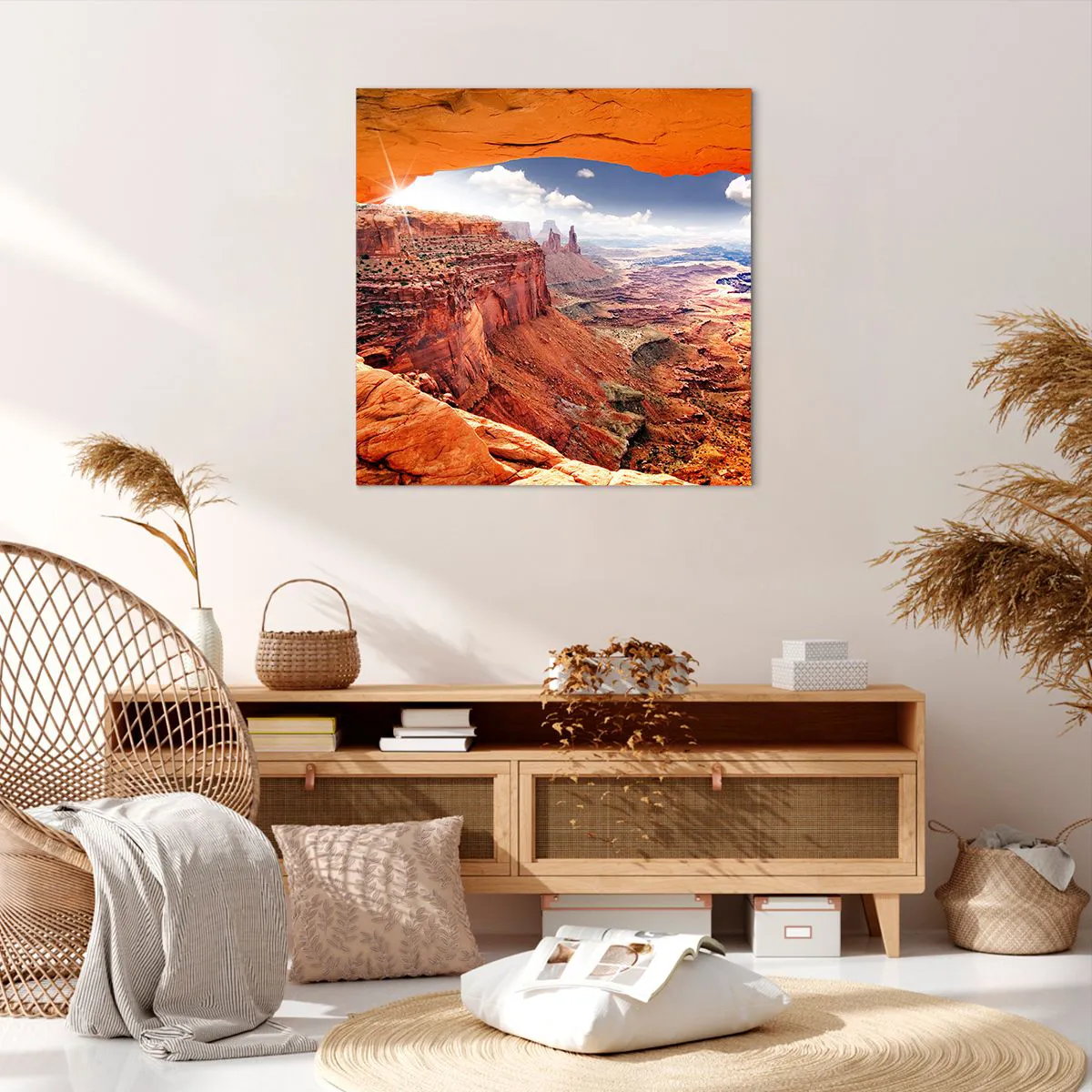 Impression sur toile - Image sur toile - Sculpté par la nature elle-même - 70x70 cm