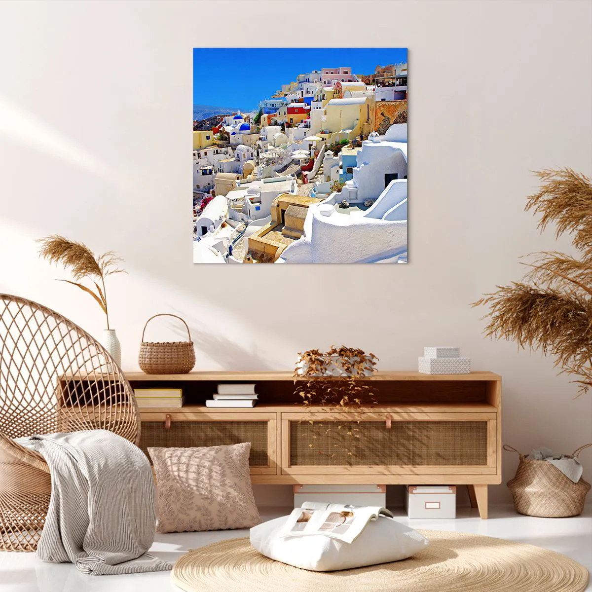 Obraz na płótnie - Marzenie o greckim lecie - 70x70 cm